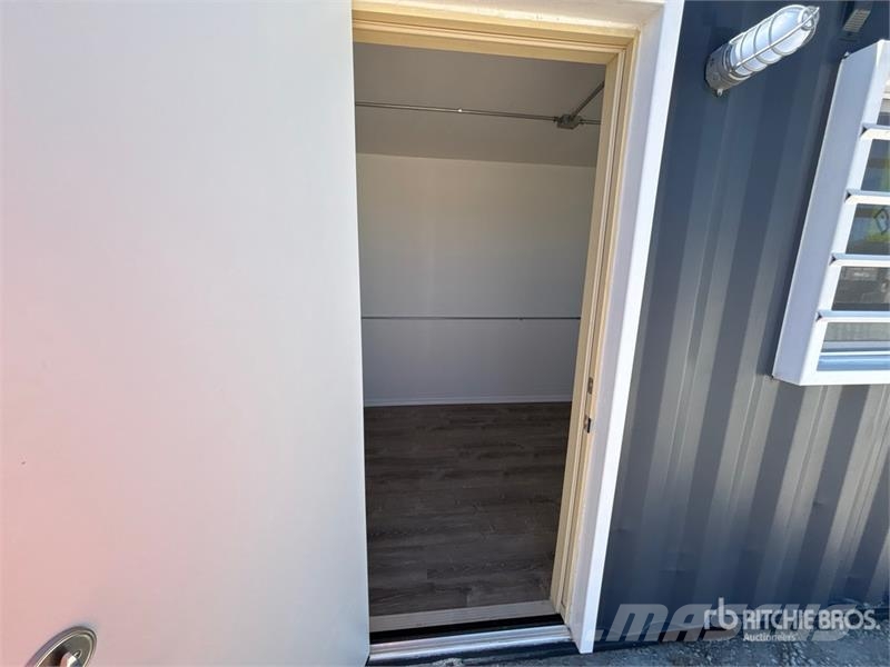  20 ft x 8 ft Skid-Mounted Mobile Office Storage Co حاويات تخزين