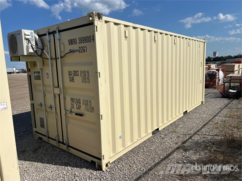 20 ft x 8 ft Skid-Mounted Storage Container Mobile Landbrug - Andet