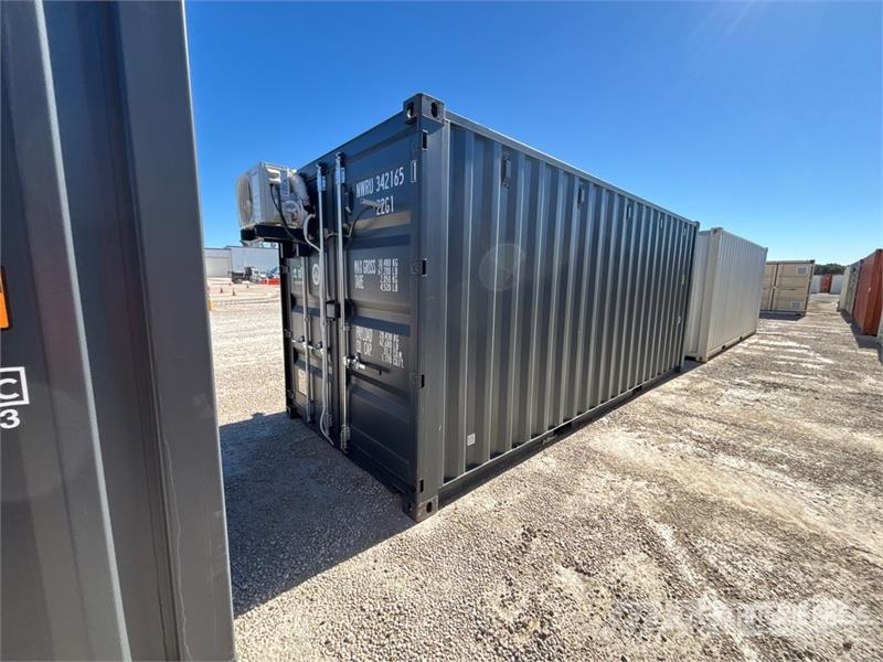  20 ft x 8 ft Skid-Mounted Mobile Office Storage Co حاويات تخزين