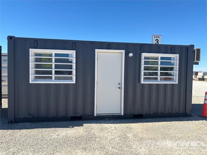  20 ft x 8 ft Skid-Mounted Mobile Office Storage Co حاويات تخزين