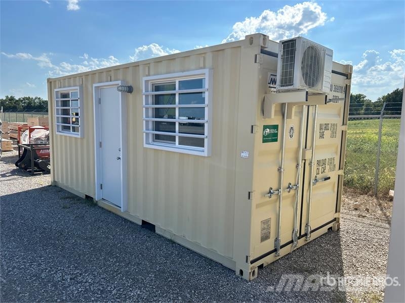 20 ft x 8 ft Skid-Mounted Storage Container Mobile Landbrug - Andet