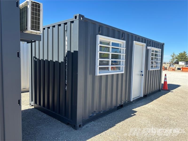  20 ft x 8 ft Skid-Mounted Mobile Office Storage Co حاويات تخزين