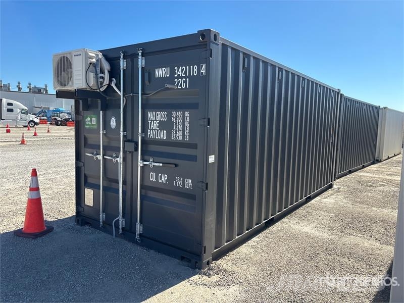  20 ft x 8 ft Skid-Mounted Mobile Office Storage Co حاويات تخزين