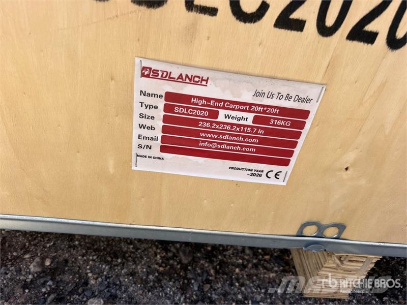 20 ft x ft Carport (Unused) 철골 건물