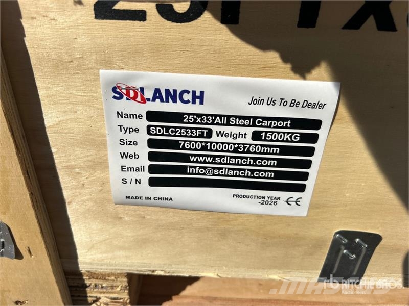 25 ft x 33 ft Double Garage Metal Storage Building Jeklene gradbene konstrukcije