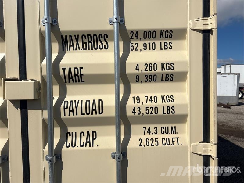  40 ft High Cube Multi-Door Storage Container Uzglabāšanas konteineri