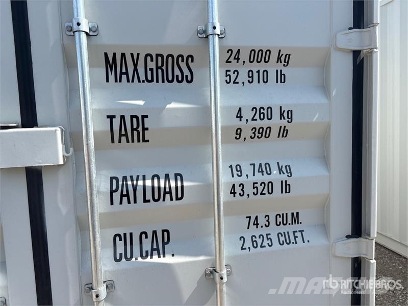 40 ft High Cube Multi-Door Storage Container Conteneurs de stockage