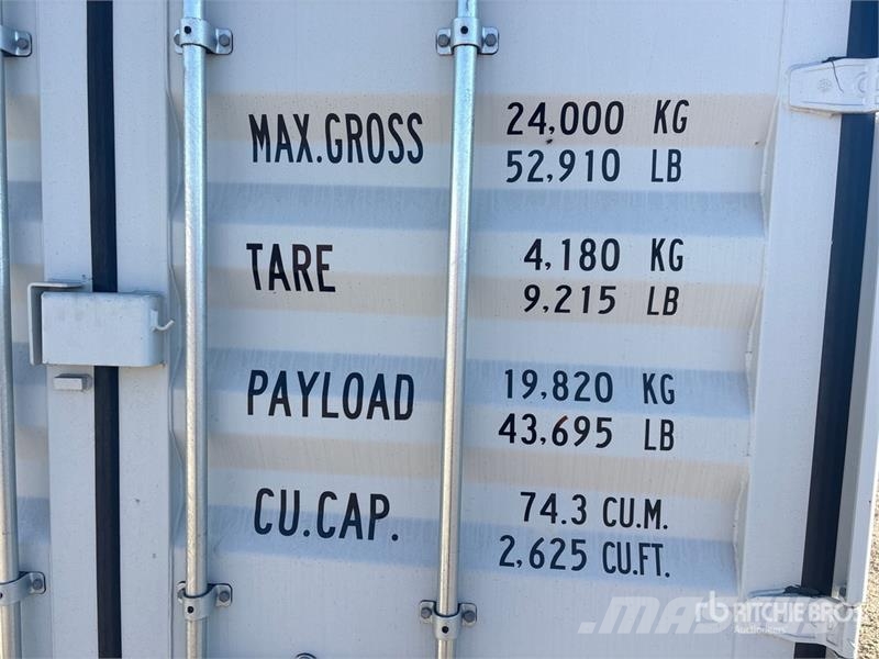  40 ft High Cube Multi-Door Storage Container Uzglabāšanas konteineri