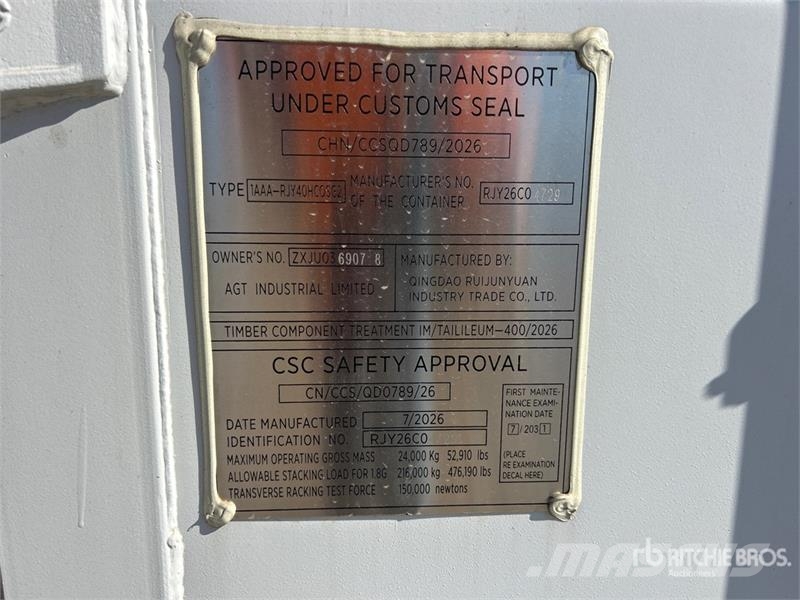  40 ft High Cube Multi-Door Multi doors bolted toge 儲存用貨櫃