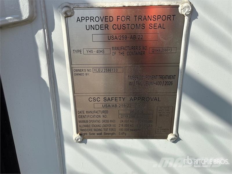 40 ft High Cube Multi-Door Storage Container Varastokontit