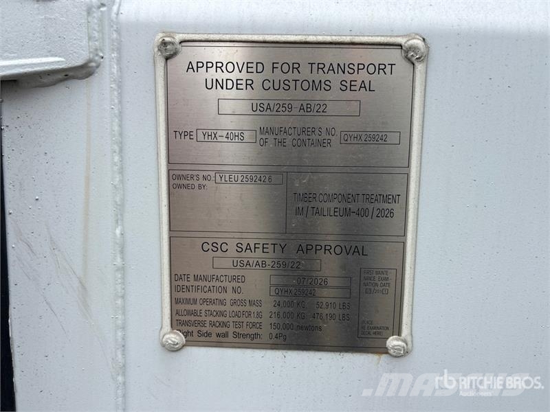 40 ft High Cube Multi-Door Storage Container Storage containers