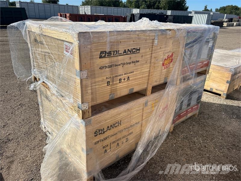 42 ft x 30 ft Triple Garage Storage Building 鋼架建築