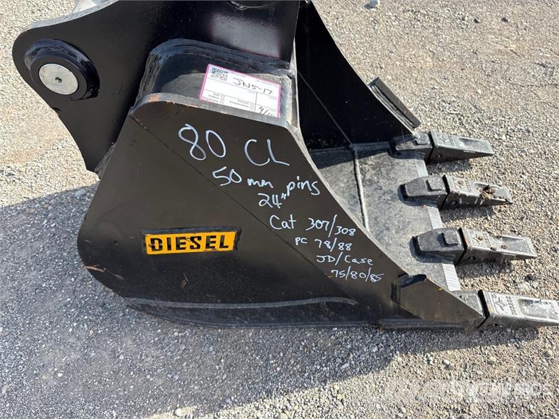 80CL 24 in Digging Excavator Bucket - Fits 50mm Ca Schaufeln