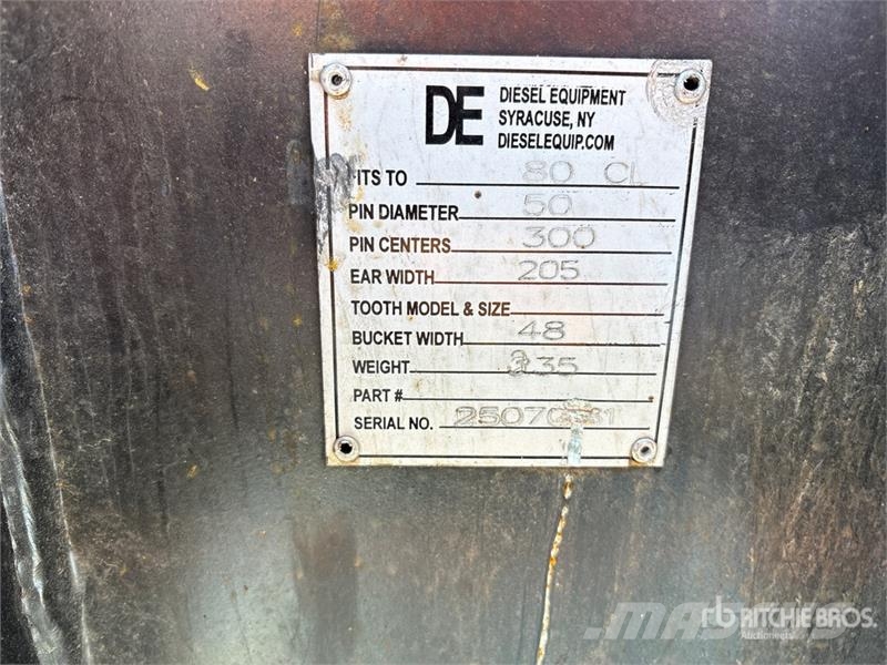  80CL 48 in Ditch Excavator Bucket - Fits 50mm Cat  Schaufeln