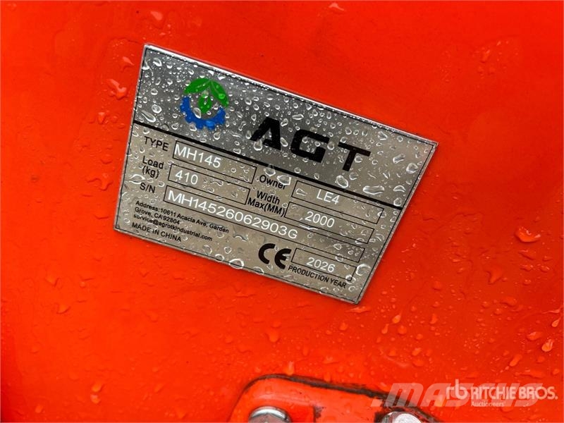 AGT MH145 56 in 3-Point Rotary Tiller (Unused) Power harrows and rototillers
