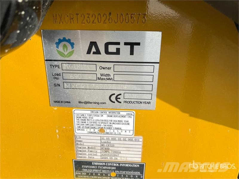 AGT MX-CRT23 Mini Compact Track Loader (Unused) Kompaktlaadurid