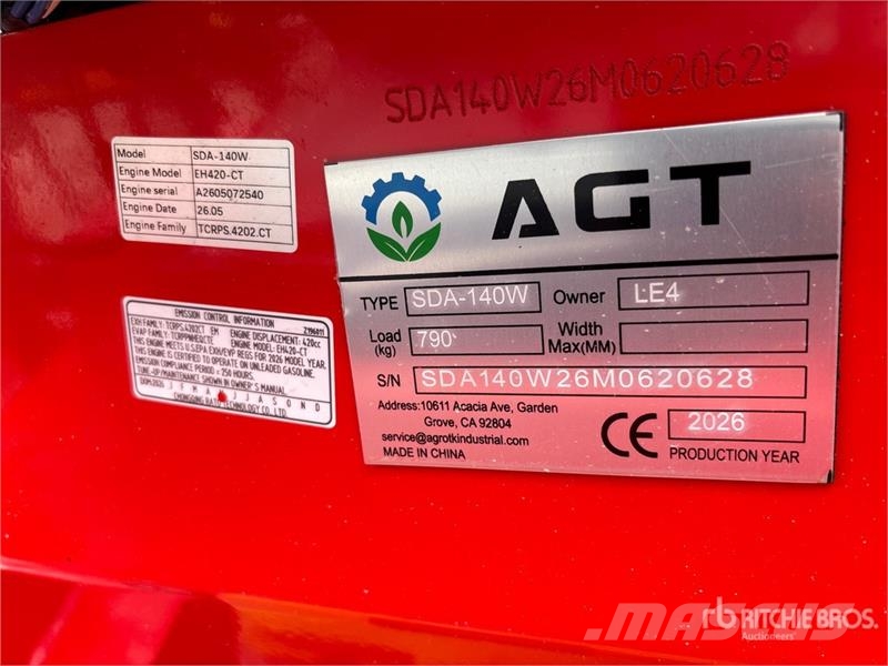 AGT SDA-140W Mini Wheel Loader (Unused) Wheel loaders