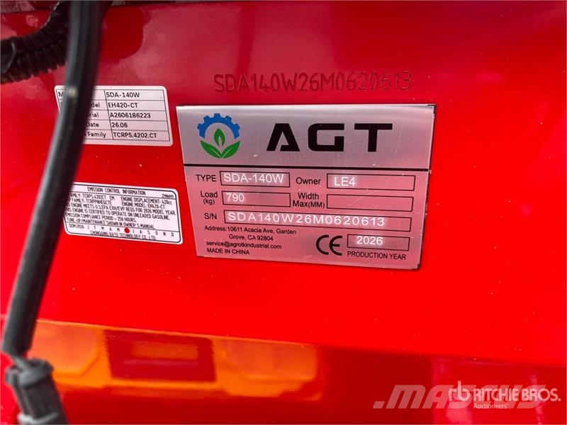 AGT SDA-140W Mini Wheel Loader (Unused) Pás carregadoras de rodas