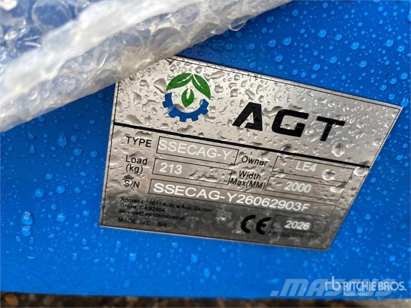 AGT SSECAG-Y Skid Steer Auger (Unused) Wiertła