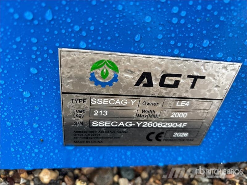 AGT SSECAG-Y Skid Steer Auger (Unused) Wiertła