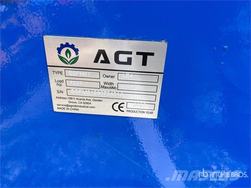 AGT SSFM81 81 in Skid Steer Mulcher (Unused) ماكينات تقطيع أخشاب الحراجة