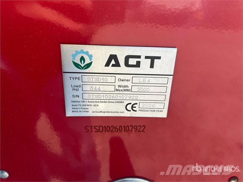 AGT STSD10 3-Point & Skid Steer Seeder (Unused) Sijačice