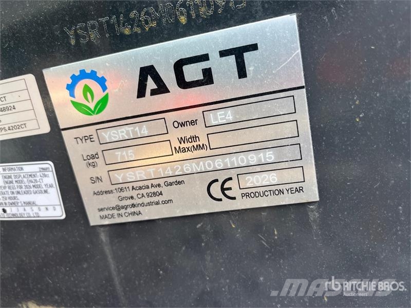 AGT YSRT14 Skid steer loaders