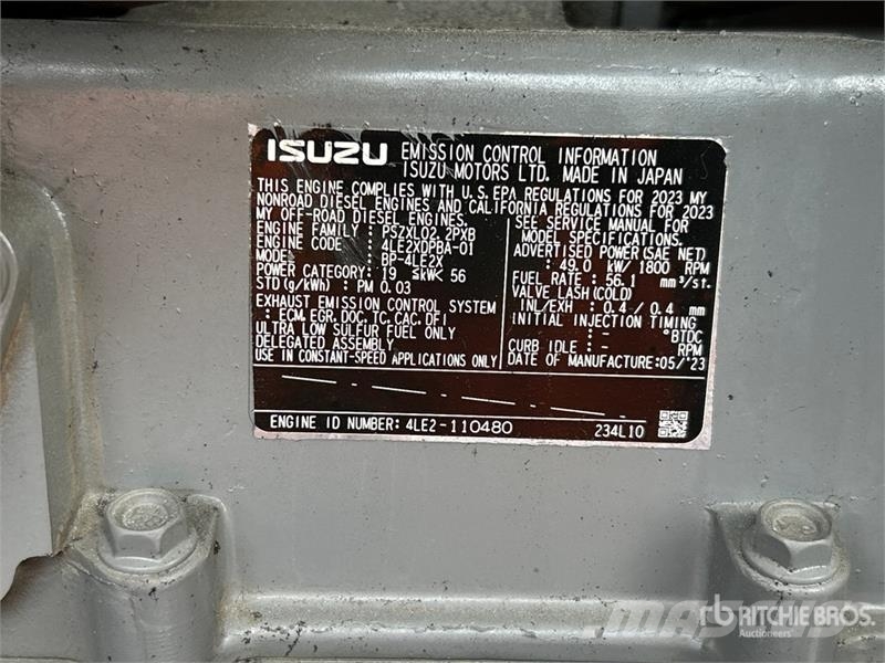 Airman SDG45S-8E2 28.3 kW Mobile Generator Set Dízel áramfejlesztők