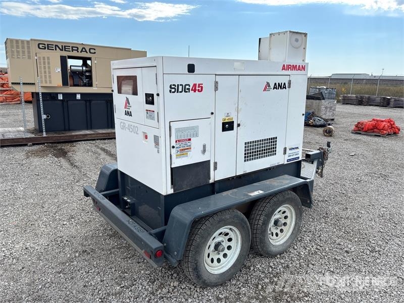Airman SDG45S-8E2 45 kVA Mobile Generator Set Diesel Generatorer