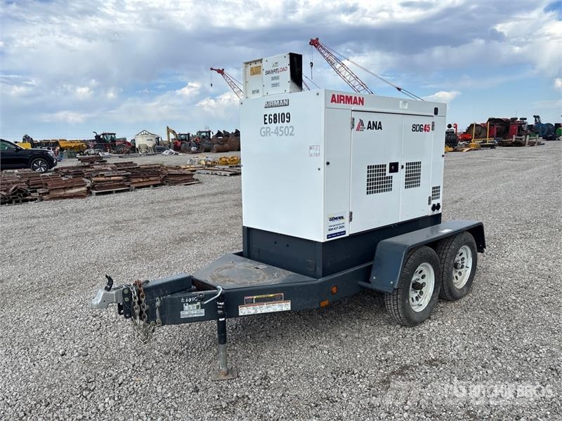 Airman SDG45S-8E2 45 kVA Mobile Generator Set Diesel Generatorer