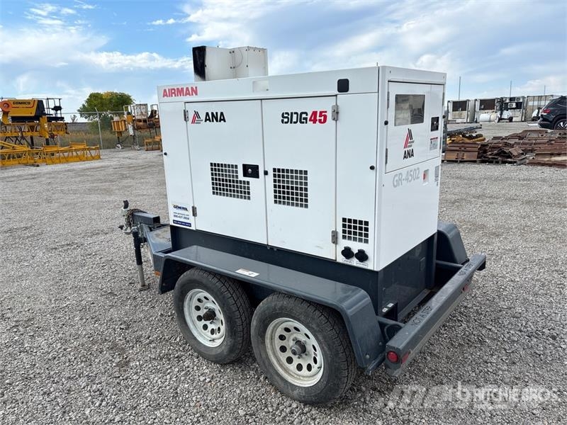 Airman SDG45S-8E2 45 kVA Mobile Generator Set Diesel Generatorer