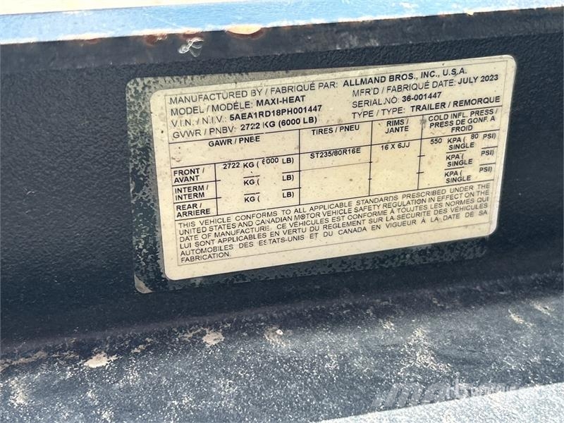 Allmand Bros 1000000 BTU Space Heater Polovna oprema za grejanje i odmrzavanje