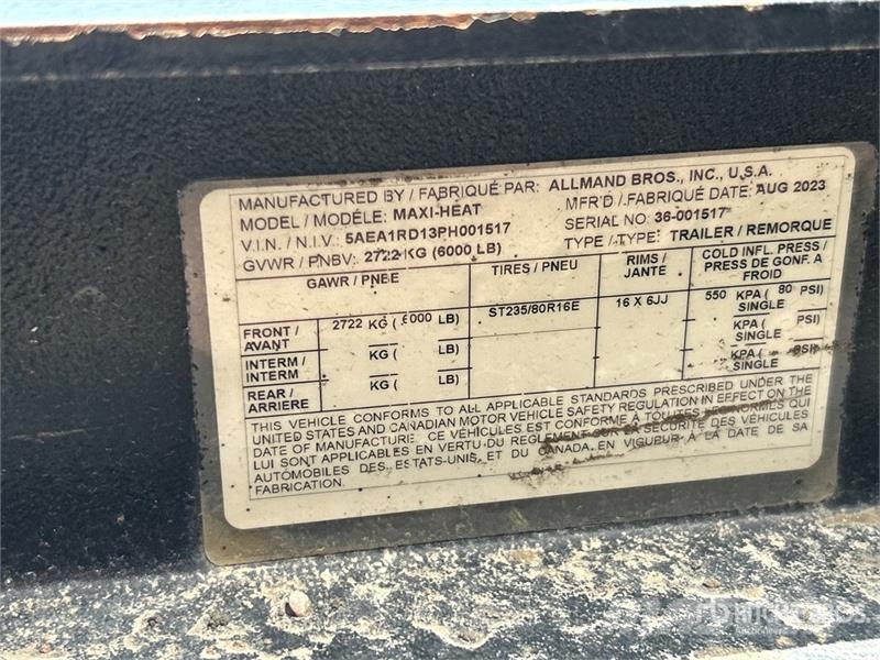 Allmand Bros 1000000 BTU Space Heater Polovna oprema za grejanje i odmrzavanje