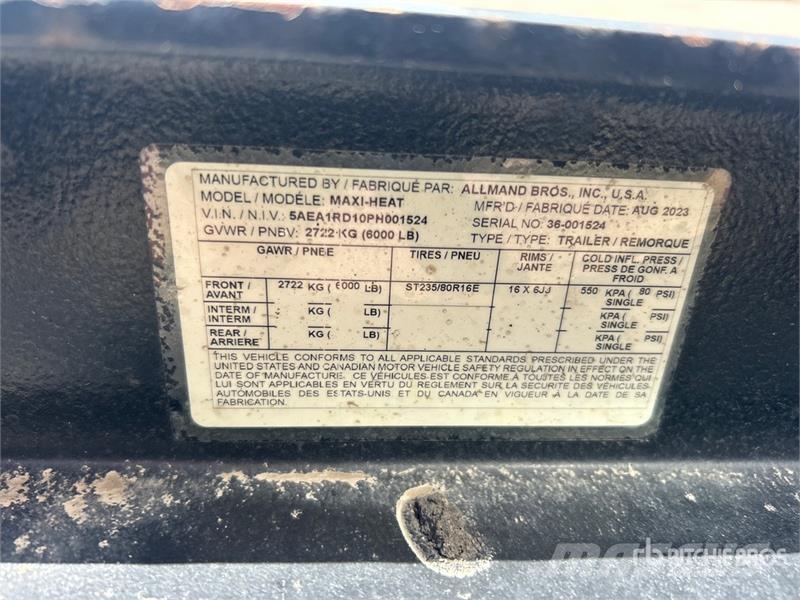 Allmand Bros 1000000 BTU Space Heater Polovna oprema za grejanje i odmrzavanje