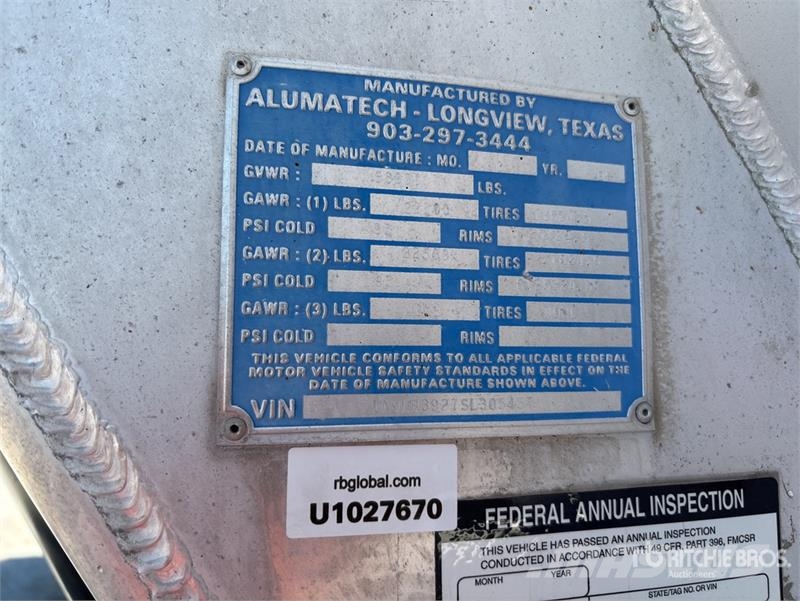  Alumatech 38 ft 0 in T/A Aluminum End Dump Trailer Kiper prikolice