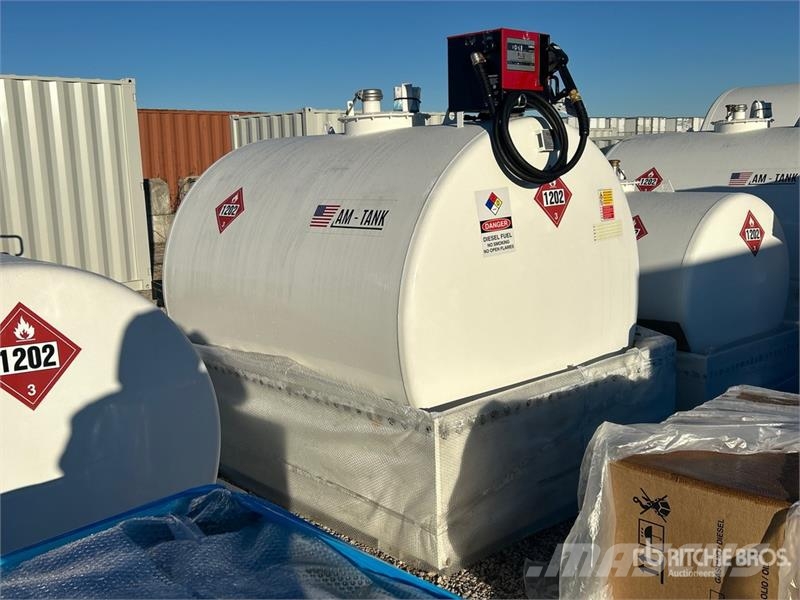 AM Tank 1000 1050 gal Skid Mounted Steel Diesel Fuel Fuel and additive tanks