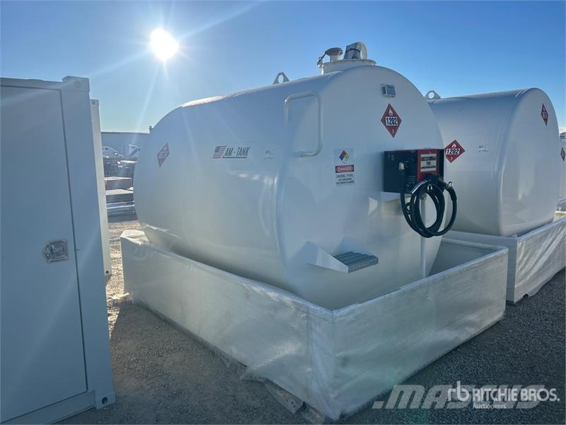AM Tank 2300 N 2376 gal Skid Mounted Steel Diesel Fue Degvielas un piedevu tvertnes