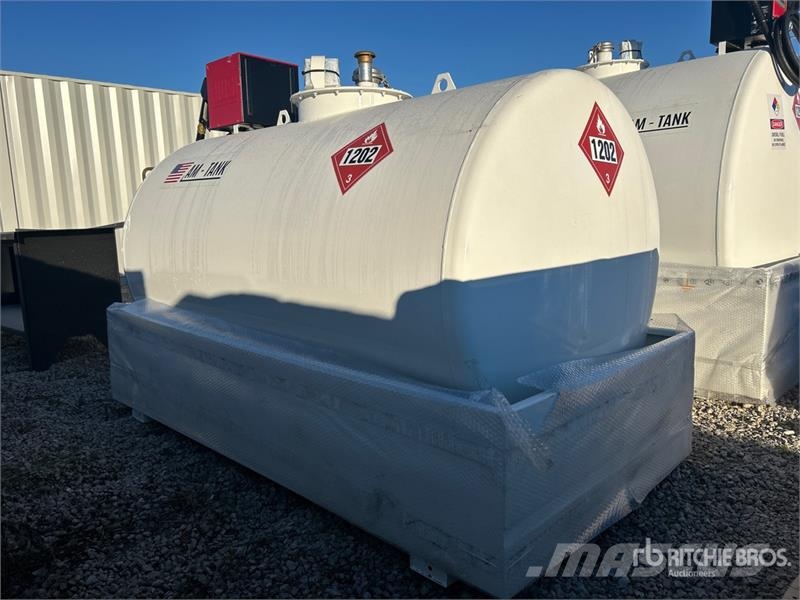 AM Tank 500 490 gal Skid Mounted Steel Diesel Fuel Ta Fuel and additive tanks