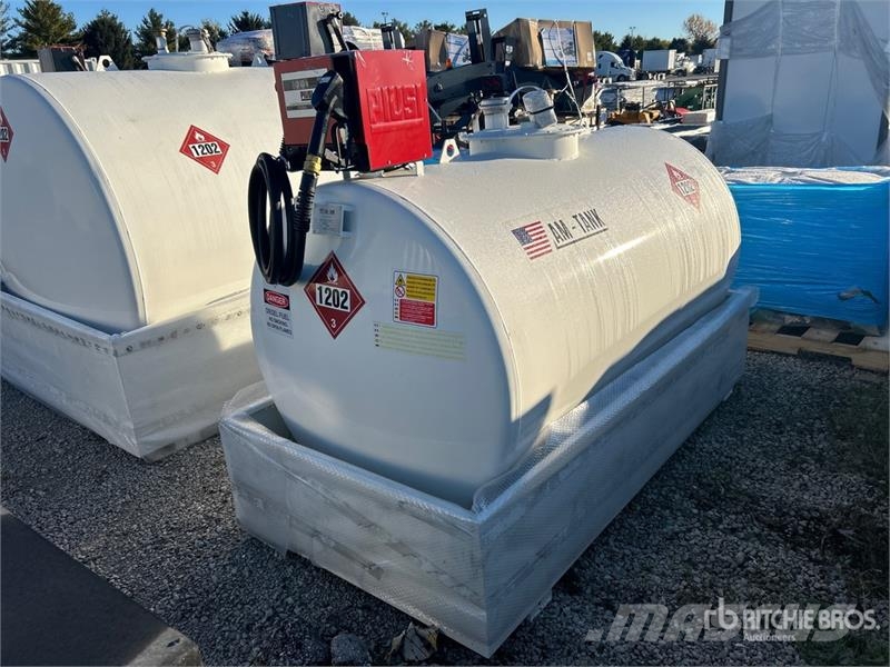 AM Tank 500 490 gal Skid Mounted Steel Diesel Fuel Ta Fuel and additive tanks