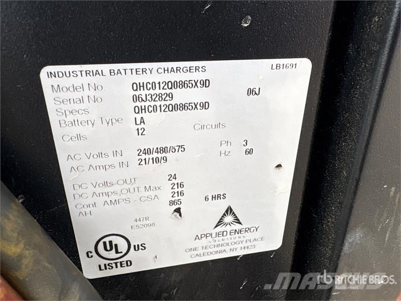 Applied QHC012Q0865X9D Battery Charger Laturit