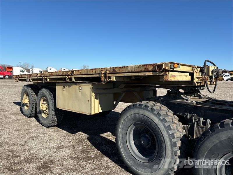  Army Fpu-ts 22 ft T/A Flatbed Trailer Planhengere
