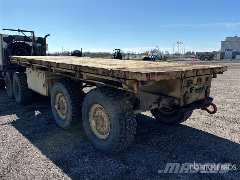  Army Fpu-ts 22 ft T/A Flatbed Trailer Planhengere