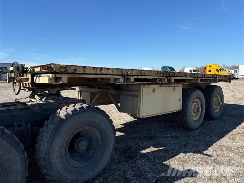  Army Fpu-ts 22 ft T/A Flatbed Trailer Planhengere