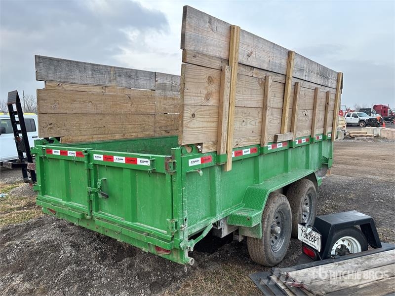 Ascend 14 ft Dump Utility Trailer Самоскиди