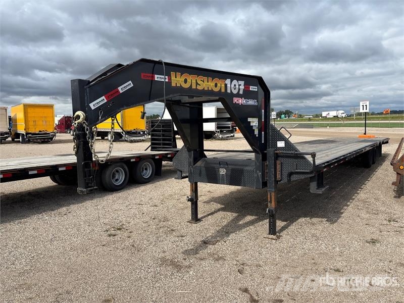 Ascend GNW40-20 STDK 40 ft T/A Gooseneck Equipment Traile Car carrier