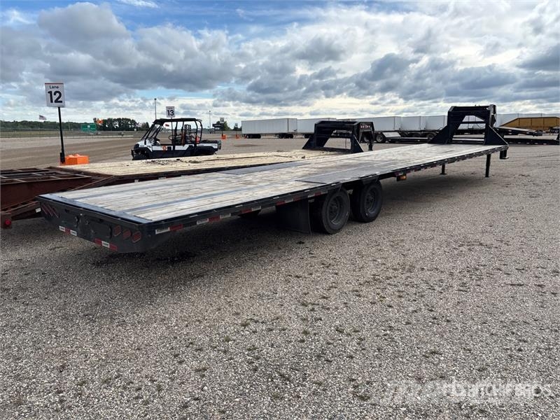 Ascend GNW40-20 STDK 40 ft T/A Gooseneck Equipment Traile Car carrier
