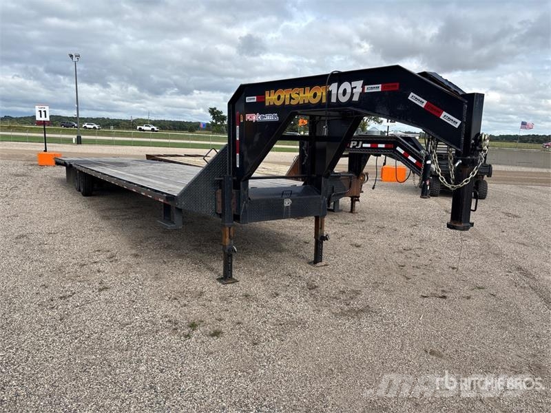 Ascend GNW40-20 STDK 40 ft T/A Gooseneck Equipment Traile Car carrier