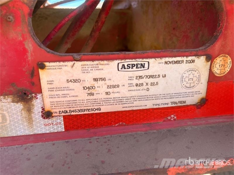 Aspen 53 ft Tri/A Scissor Neck Oilfield Trailer Εξοπλισμός επεξεργασίας