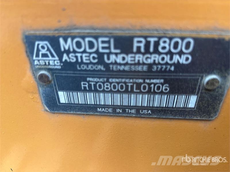 Astec RT800 Tracked Trencher Pinnaselõikurid