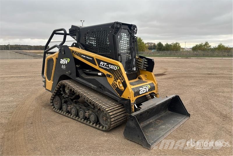 ASV RT120F Two-Speed High Flow Forestry Compact Track Skid steer mini utovarivači